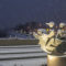 ponte europa statua pinocchi sotto nevicata intensa a pescia