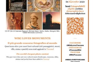 locandina inglese tedesco michela osteri wiki loves monuments concorso fotografico pescia